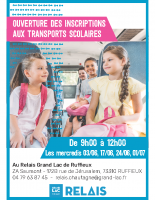 Affiche Transport scolaire – Permanence Ruffieux